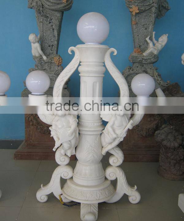 Angel Carved Statue Lamp for Sale