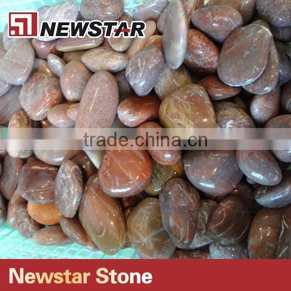Graden pebble red polished pebbles