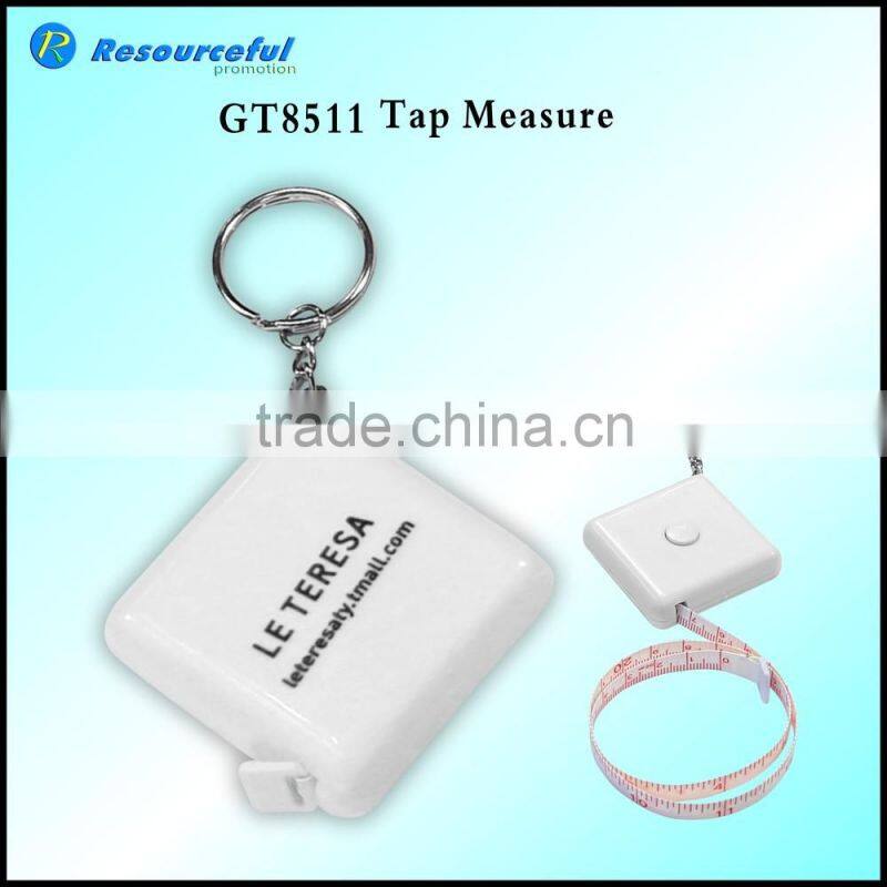 plastic tape measure with keyring,mini tape measure