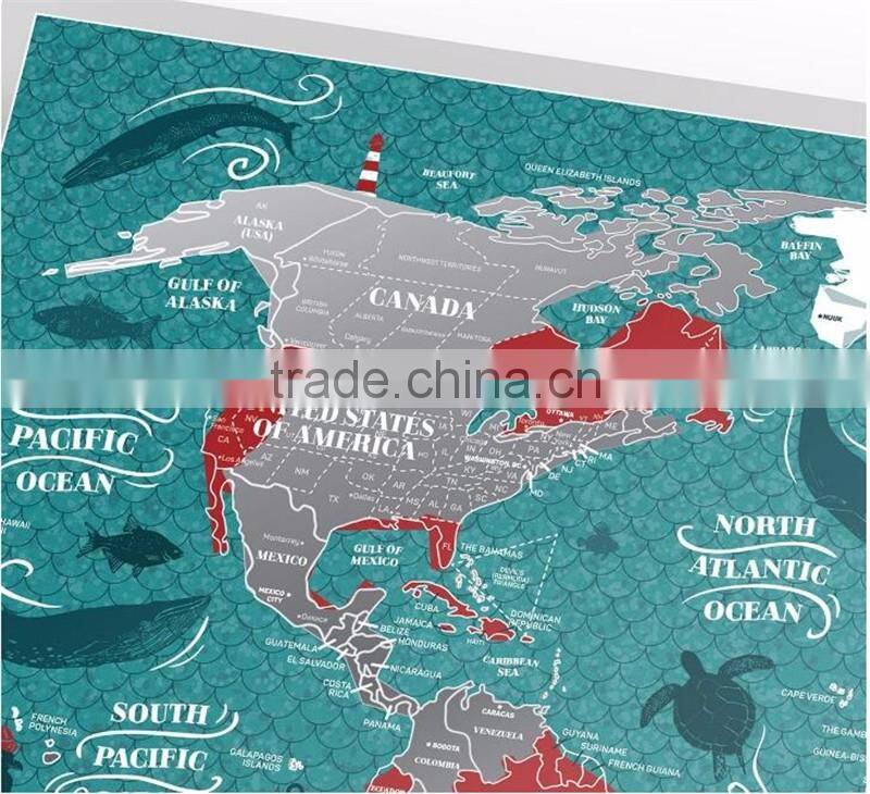 Scratch Places Off World Map Places I've Been Travel Map Great Scratchable Map Gift For Any Traveler