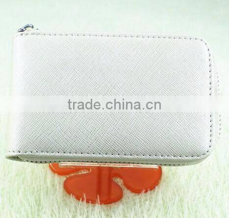 cy278 Genuine Leather Women Card Holder Wallets Small High Quality Female Pillow Purse Fashion Organ Zipper Credit Card Coin Bag