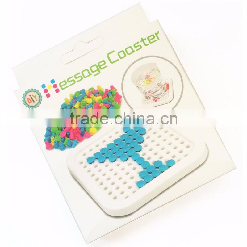 DIY Innovative Puzzle Games Interesting Skidproof & Perler Beads Coaster