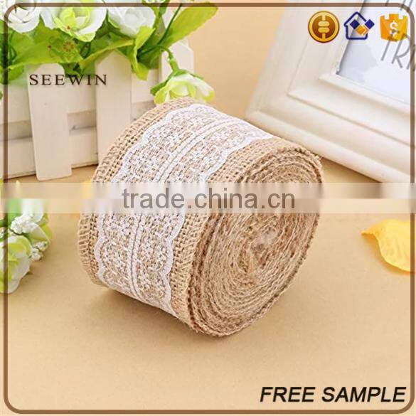 new design natural jute burlap ribbon