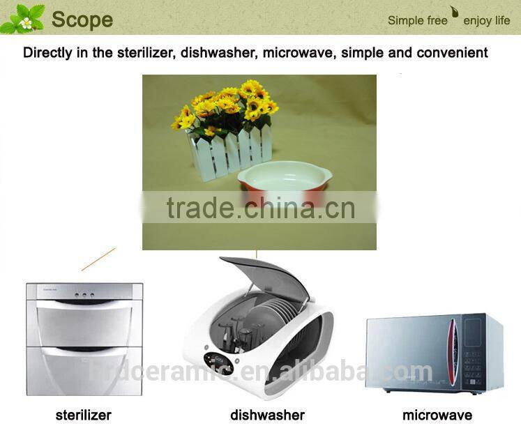 new with handles porcelain round ceramic cake bakeware