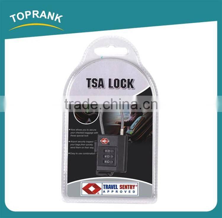 Toprank Top Security Colorful Zinc Alloy Tsa Digital Combination Padlock Travel Suitcase Luggage Padlock