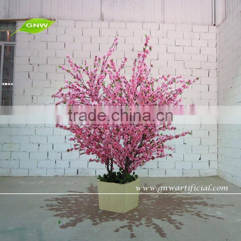 GNW BLS1507011 New mini indoor artificial peach blossom tree for wedding