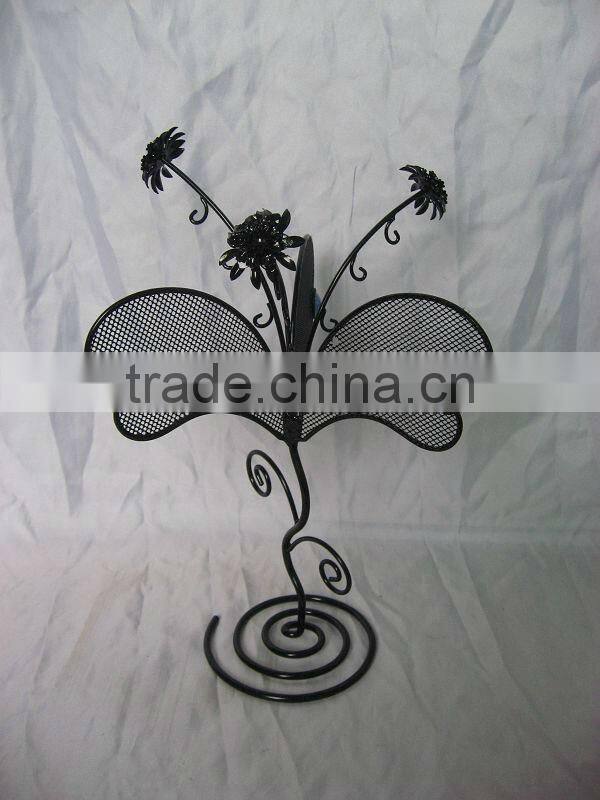 metal butterfly jewelry display stand