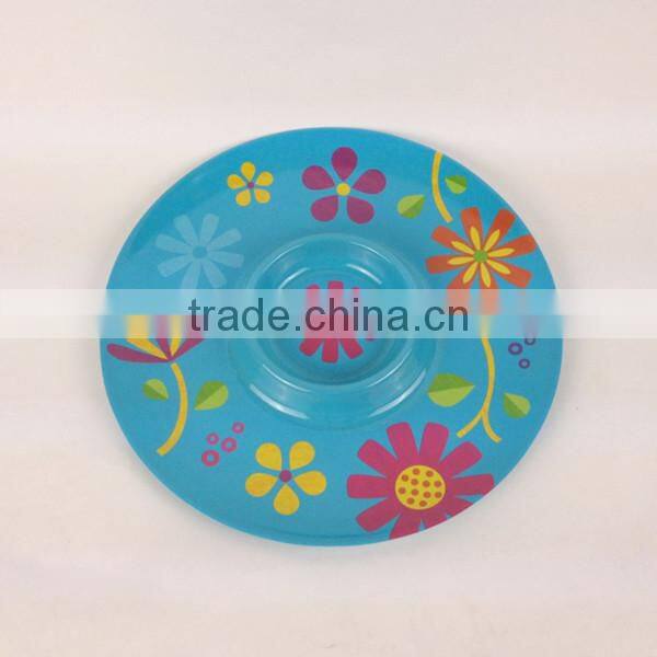 Meneed plastic dipping dish sugar caddies dish