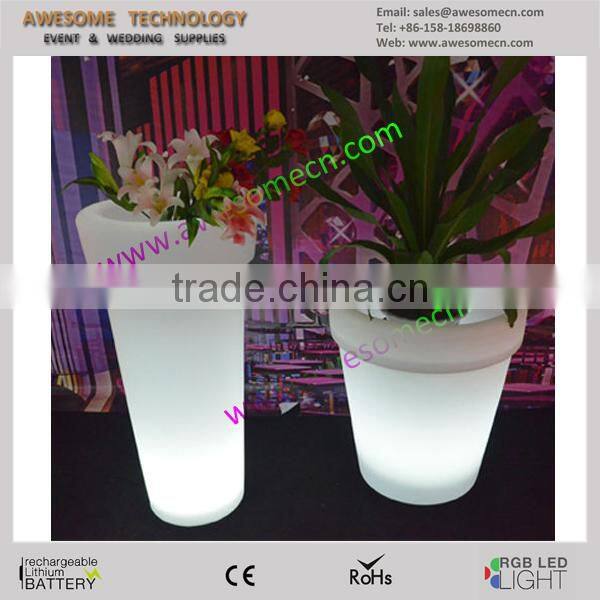 Luxury color changing LED light flower pot