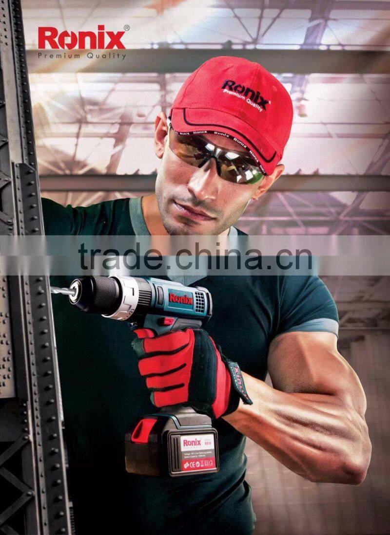 Ronix Industrial level Cordless Driver Drill water proof motor 18V 1.5Ah Li-ion model 8618