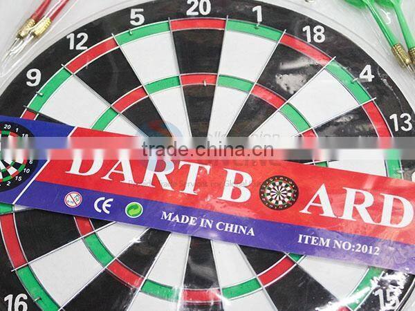 Funny round dart board with darts