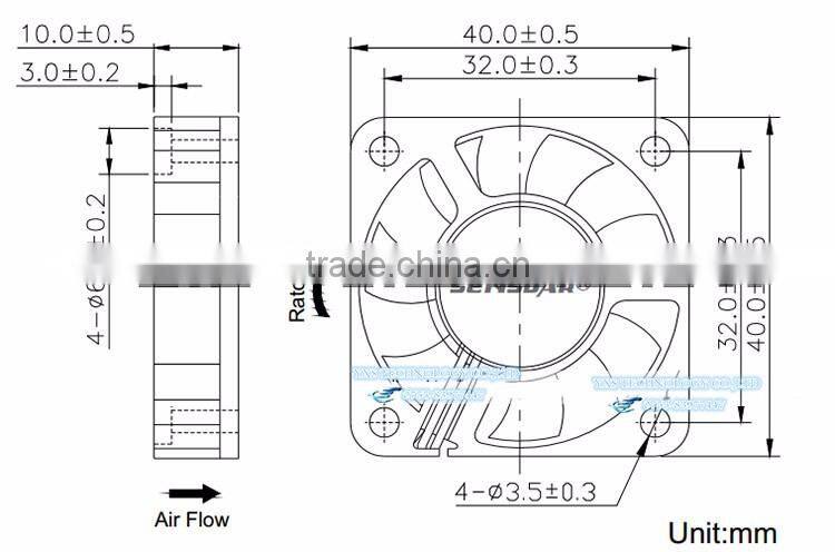 4010mm 40*40*10mm 5V 12V 24V CPU Cooling Fan 2 or 3 30cm Wires 2.54 Connector with Low Noise
