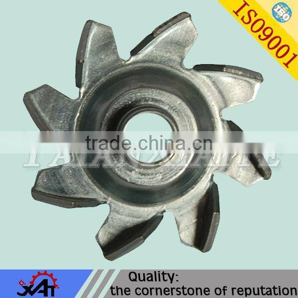 abrasion resistance alloy steel resin sand casting cnc machining for water pump cast iron blower impeller