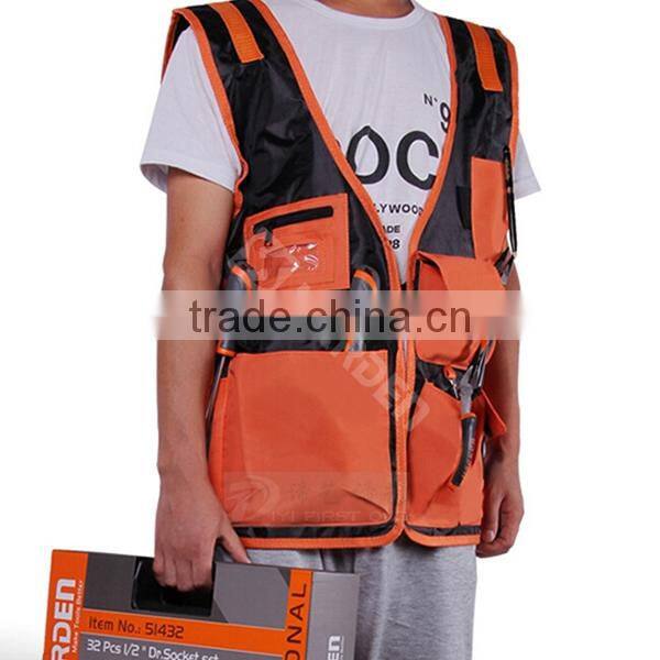 Prompt Delivery Safety Item OEM Working Tool Sleeveless Workmans Vest