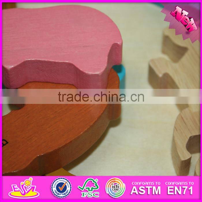 2016 Educational wooden animal children toy puzzle W14A158
