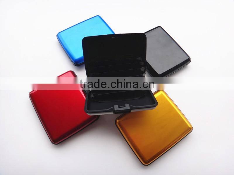 RFID Security Square Aluminum Wallet/Credit Card&Cash Holder