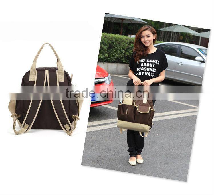 Large Capacity Pink Diaper Backpack