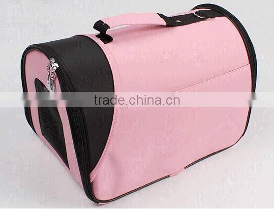 Folding large breathy pet carrier for dog
