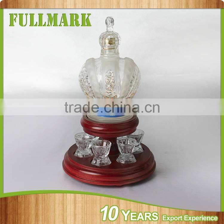 wooden high quality black wine rack