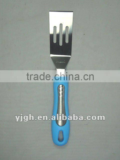 Stainless steel slotted pie/cake spatula