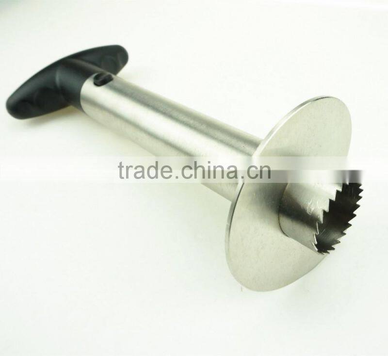 42061 Easy Cooking Tool Stainless Steel Pineapple Peeler Corer Slicer With Colorful Handles