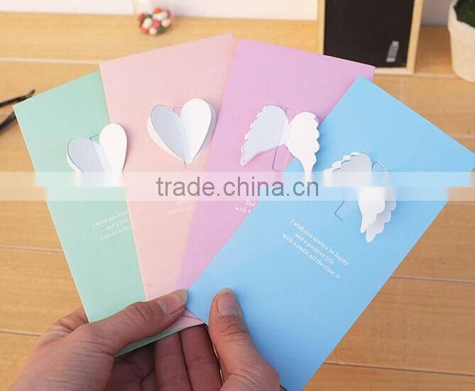 4 Colors High Quality Paper Material Happy Birthday Card,Wedding Card, Handmede Greeting Cards