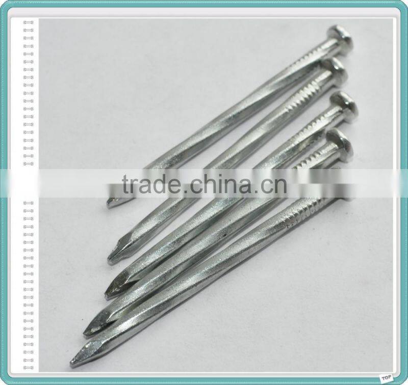 Galvanized Grooved/Angular Spiral Concrete Construction Nails