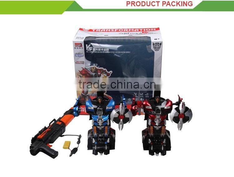 New style 1:14 electric remote control car transform robot toy