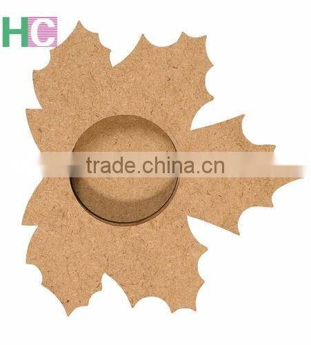 2017 mdf letter craft wood carved candle holder