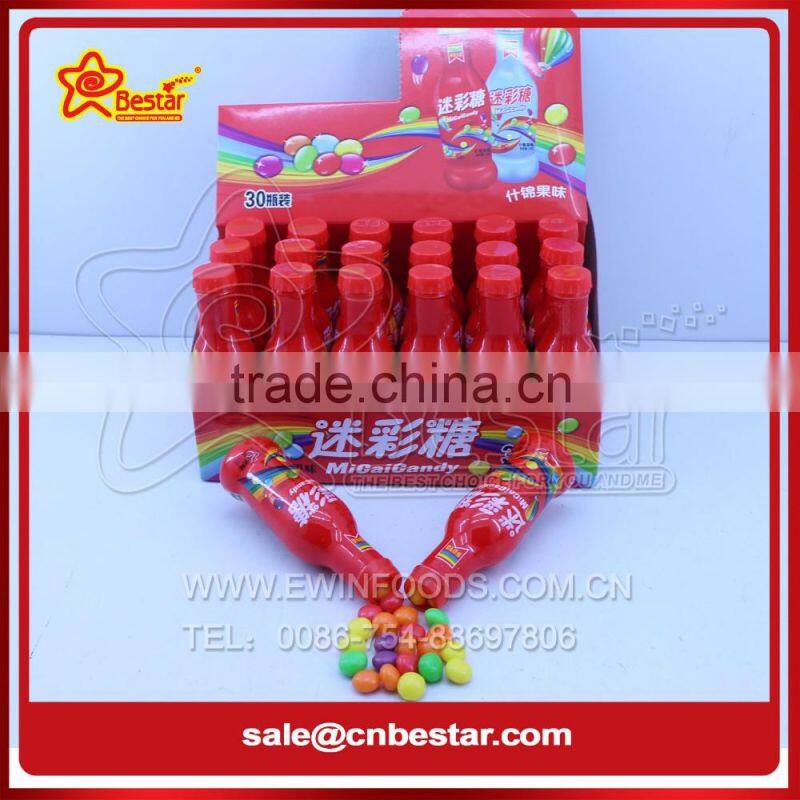 Bottle Packing Rainbow Chewing Candy Fruity Flavor
