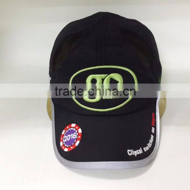 2016 3M reflective sports cap with mesh panels
