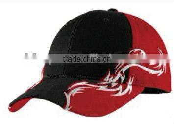 2013 new design flames navy blue embroidery baseball cap