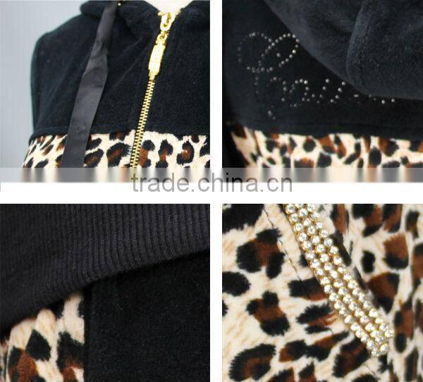 2015 woman sexy sweatshirts with hood diamond tight sexy tracksuit