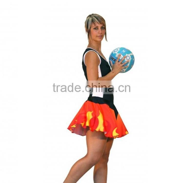 New Style custom sublimation basketball jersey netball dress cheap netball uniforms