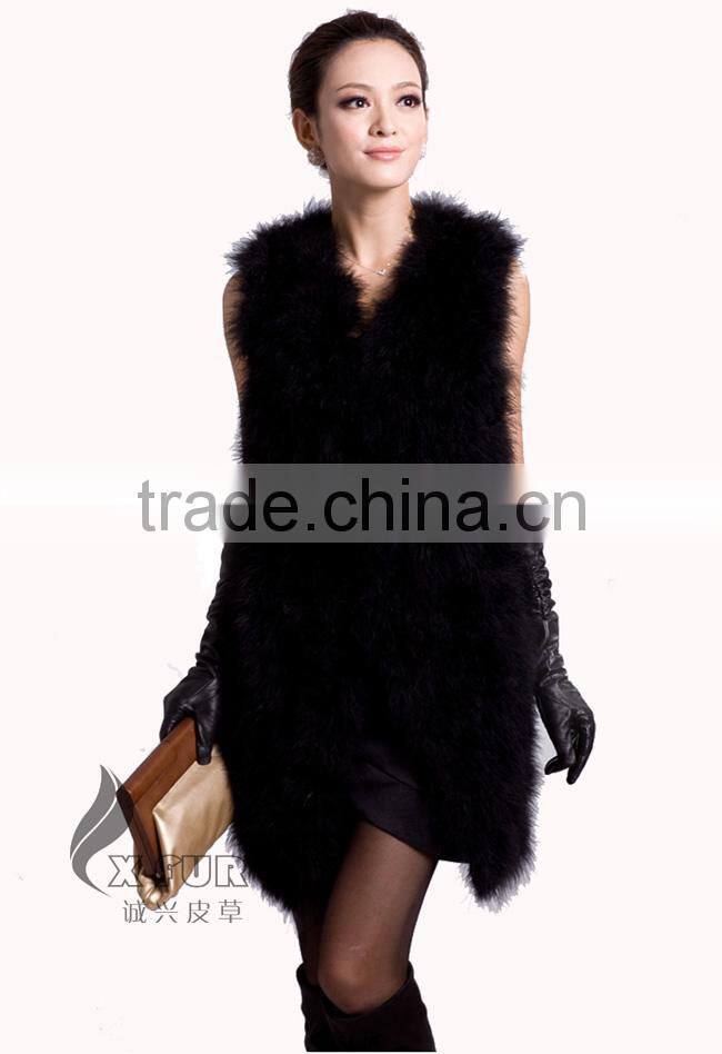 CX-G-B-137A Genuine Feather Lady Wear Clothes Turkey