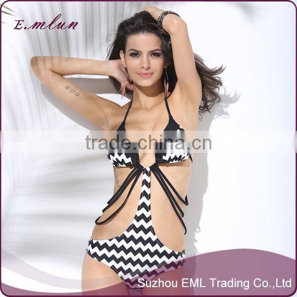Custom Underwear Bikinis Strapless Gather two-piece Swimsuit 2016 For Women EML-12-W1107