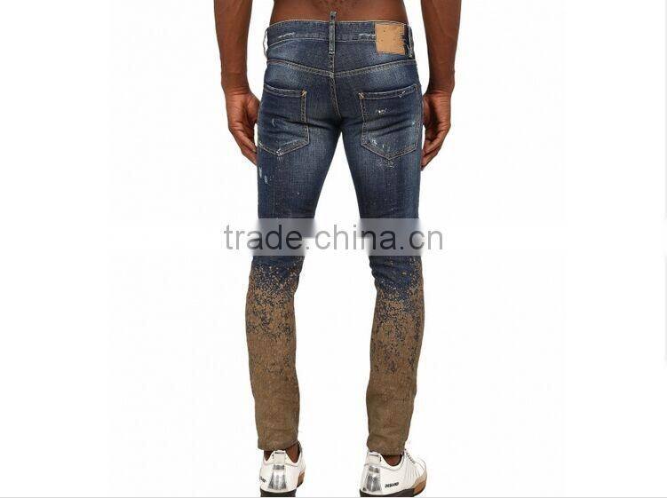 Biker Jeans Fashion Denim trousers(LOTK013)
