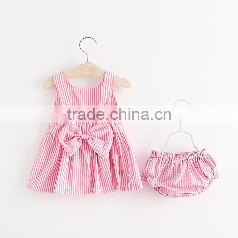 Korean version of strap dress + underwear 2 pcs of baby clothes 2 years old