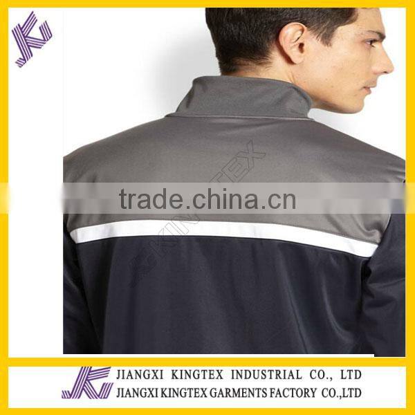 Color block Track Jacket and pants,Simple color blocking track jacket and pants,2014 stripe style jacket sets