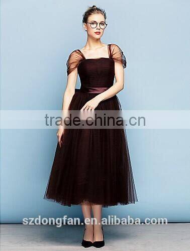 Hot Sale Mom And Daughter Dress Girls Brown Tutu Dress Evening Party Dress