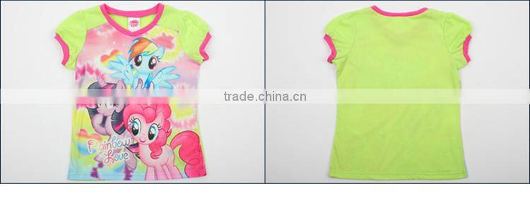 Summer 2pcs kids yellow green color pajamas,sleepwear