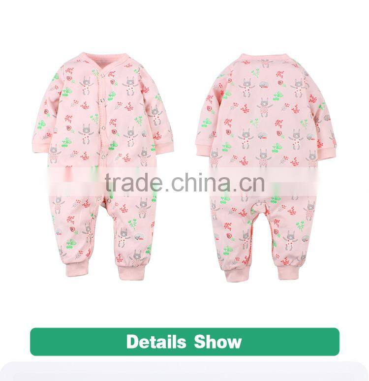 New design colorful baby girl bodysuit unique baby jumpsuit cotton romper