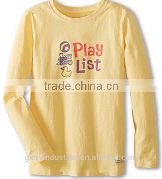 yellow kids long sleeve t shirt
