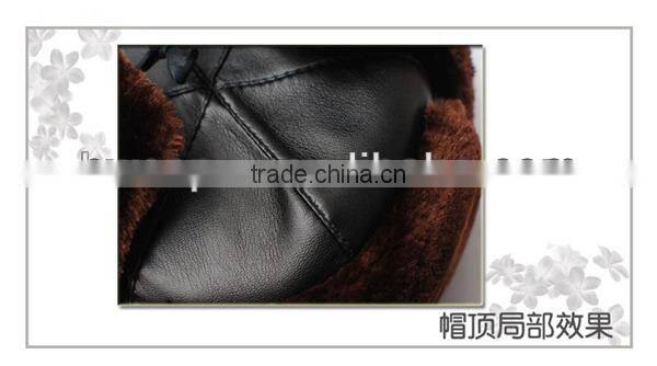 2013 new fashion style windproof polar fleece men snow cap