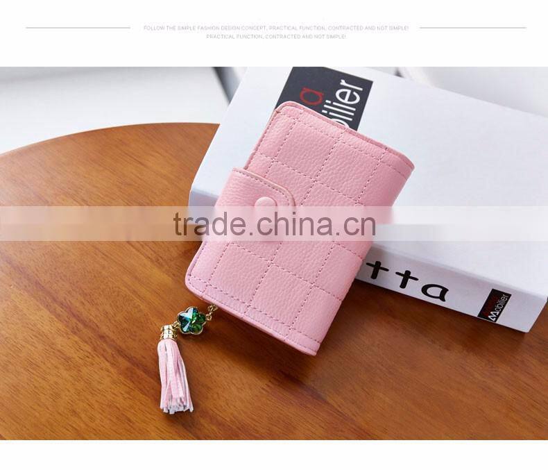 Classic Style Ladies Mini Card Wallets High Quality Popular Women Small Coin Wallet Purse Bag