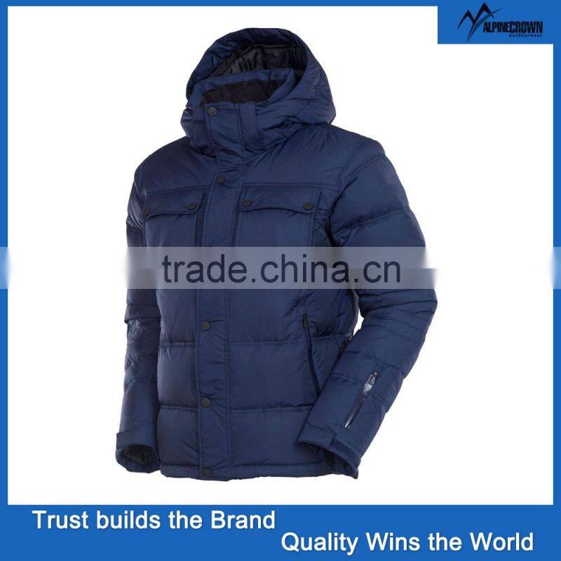 Custom european new style men down jacket for winters