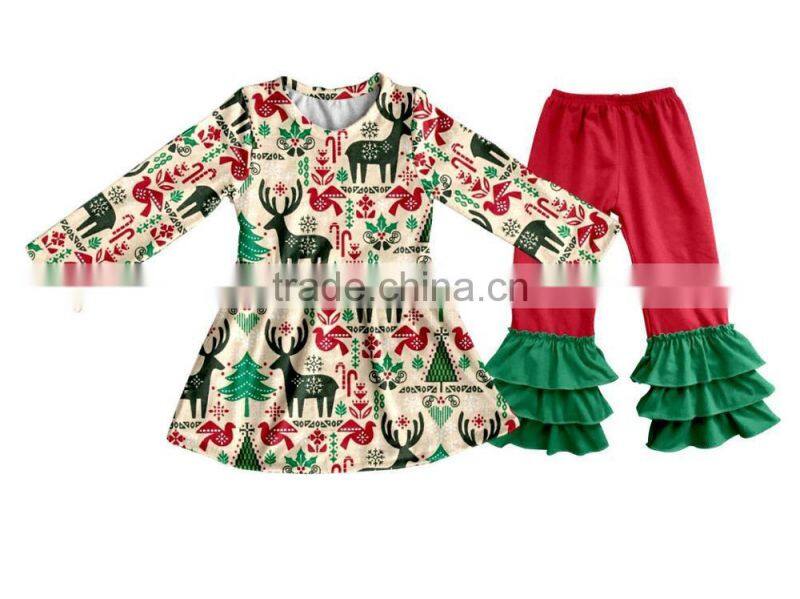 2017 wholesale girls persnickety remake baby girl clothing bulk kids clothes children's boutique clothing with ruffle pants