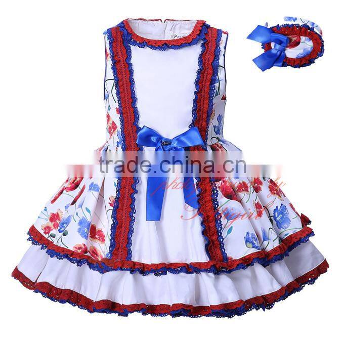 girls double ruffle dress kids frock