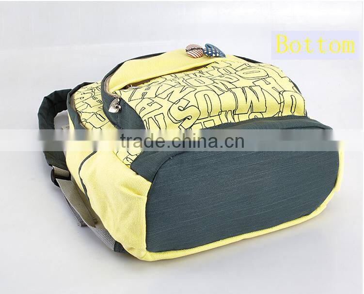Fashion Canvas backpack, Travel bag, Computer bag, Girl's bag