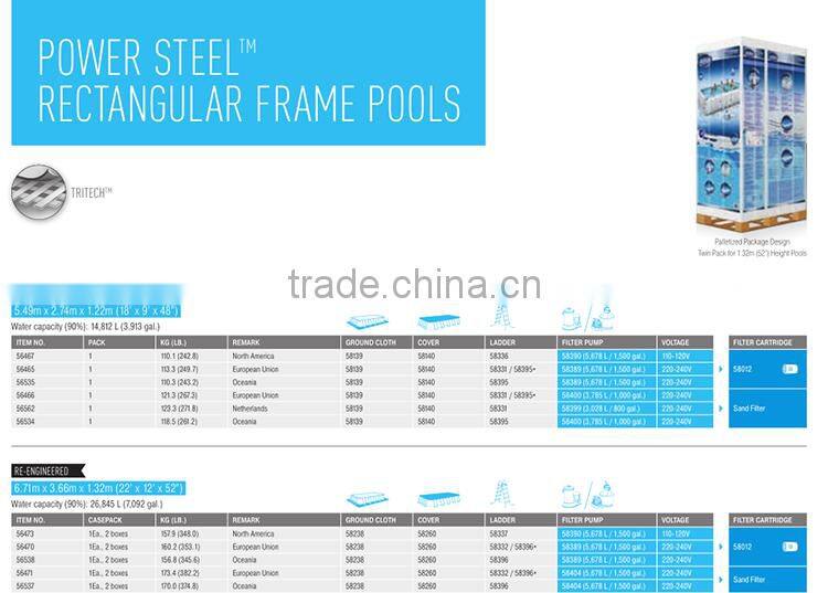 Bestway rectangular bracket swimming pool suit